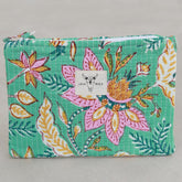 Trousse de maquillage turquoise